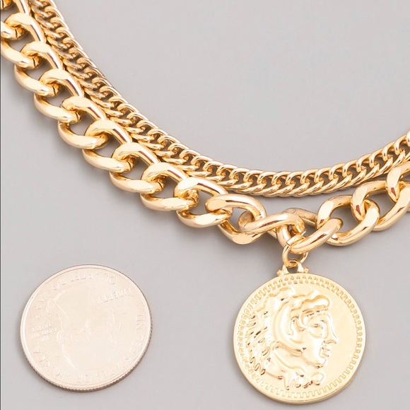 Gold Coin Necklace - Picture 6 of 6